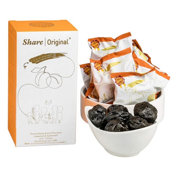Share Original® fermentierte Pflaumen (jap. Aprikose), 7 Stück Probierpackung